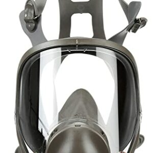 3M Safety 142-6900 Safety Reusable Full Face Mask Respirator, Dark Grey, Large