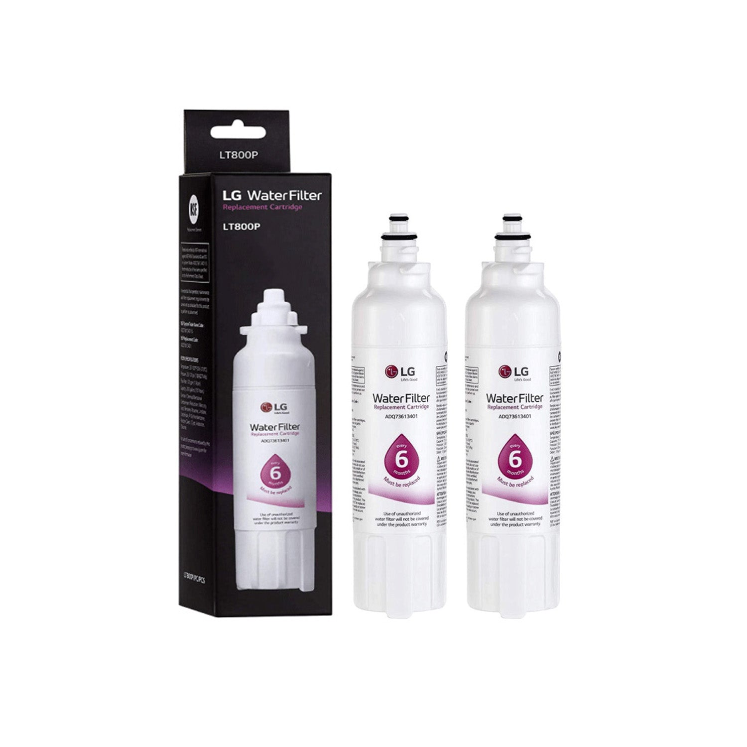 LG LT800P Refrigerator Water Filter, White - Image 2