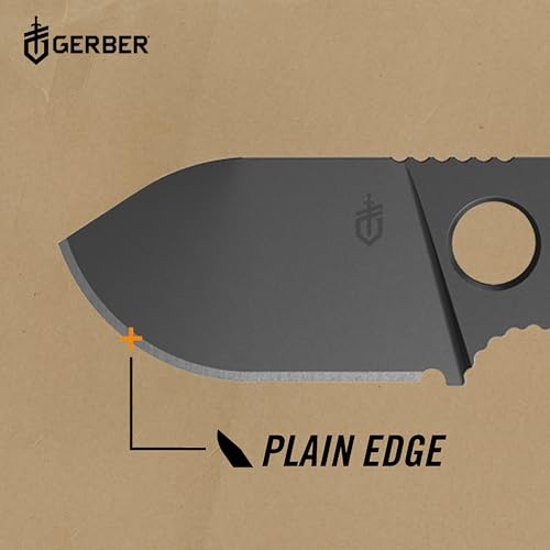 Gerber Gear GDC Money Clip with Pocket Knife - Fixed Blade Knife and Case - EDC Gear and Equipment Stocking Stuffers - Stainless Steel - Image 8