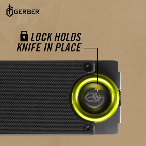 Gerber Gear GDC Money Clip with Pocket Knife - Fixed Blade Knife and Case - EDC Gear and Equipment Stocking Stuffers - Stainless Steel - Image 2